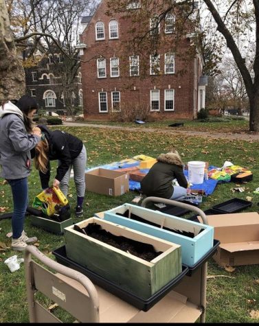 The students involved in Habitat for Humanity building projects to donate to the community; Photo Courtesy of: Josh Osowiecki