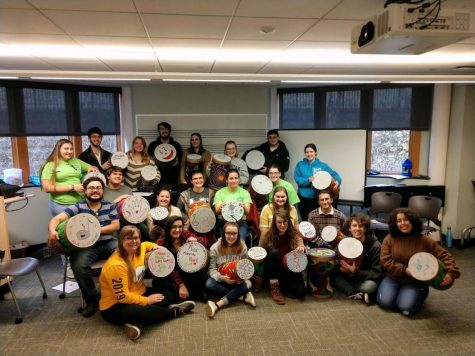 Members of PCMA with drums.