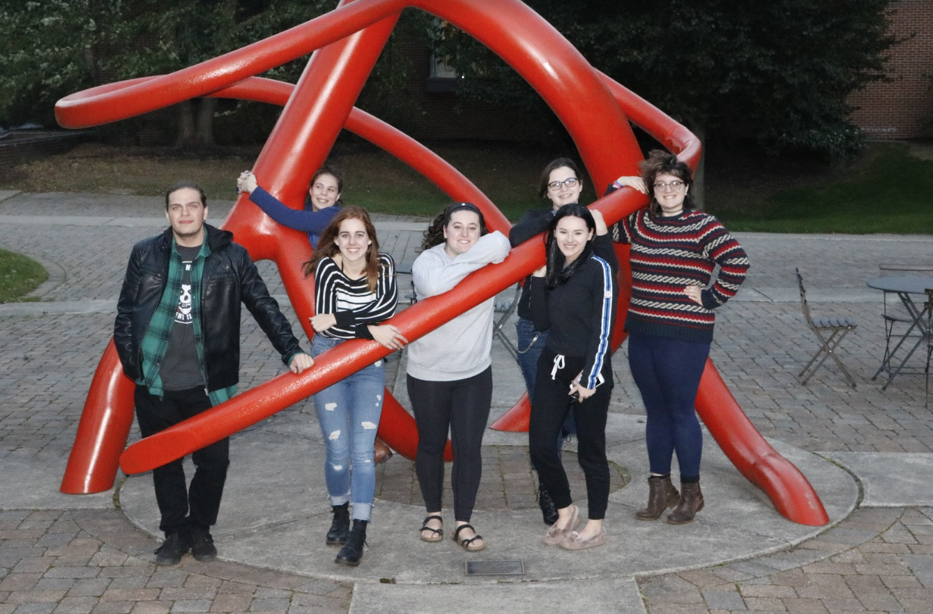 The MoCo radio crew takes a break from their work and pose outside of PPHAC. 