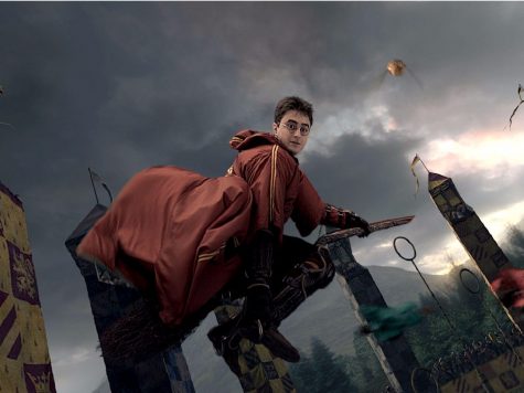 an image of harry potter playing quidditch