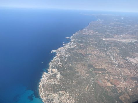 a plane view of coastal Spain