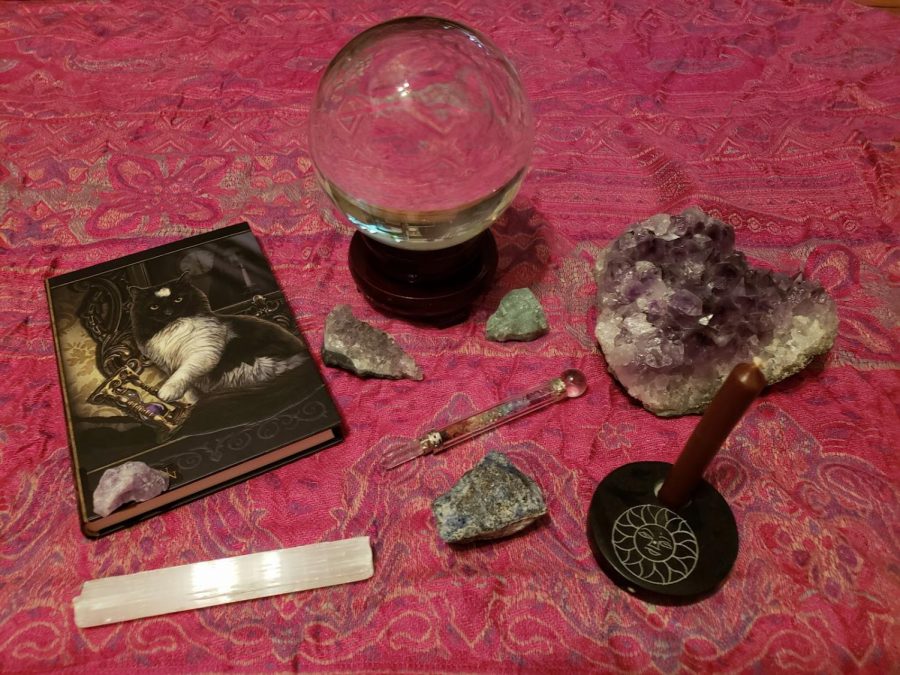 a photo of wiccan artifacts