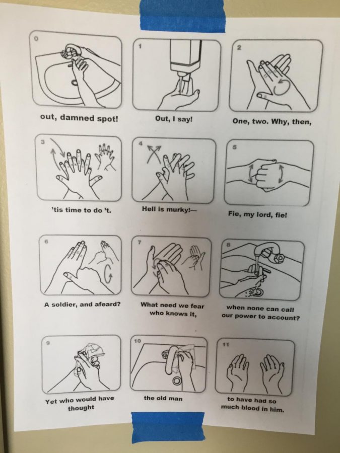 The English Departments fun take on a handwashing guide.