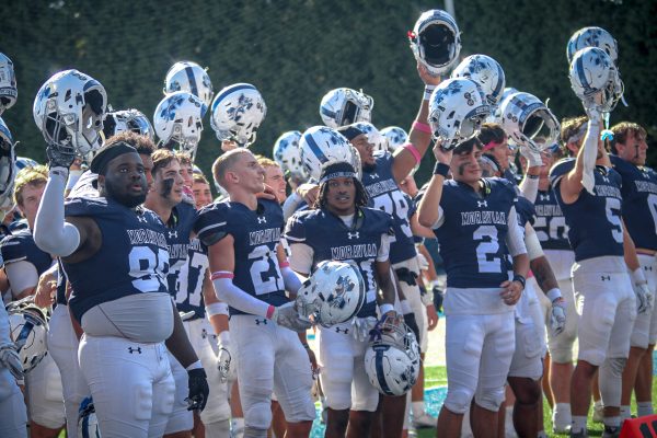 Photo by Lia Logaivau. Moravian University vs Catholic University of America football game on Oct. 12. 