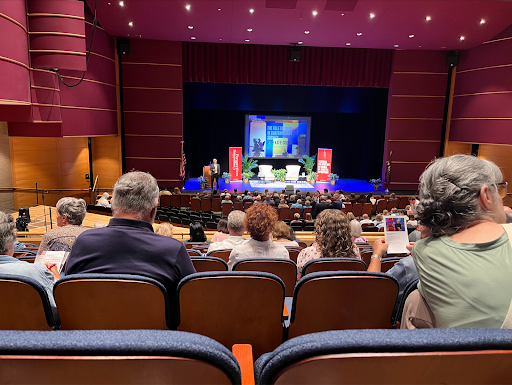 Photo by Lola Offenback. Inside Baker Hall in Zoellner Arts Center at Lehigh University. 
