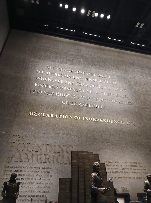 Pictured: Gallery on the Founding of America. Photo by Fatimah Bouri.