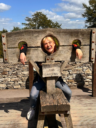 Liz in Cork, Ireland, at Blarney Castle. Photo by Liz Kameen. 