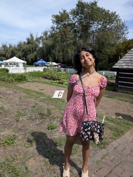 Pictured: Me posing in a garden at Burnside Plantation. Photo By Nathan Pynchon