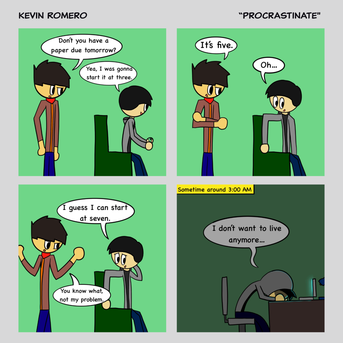 Comic by Kevin Romero. 