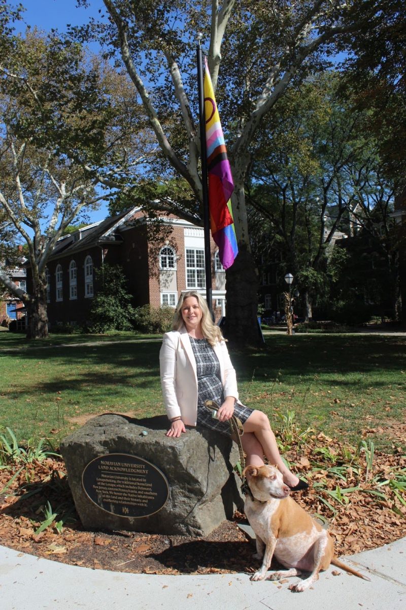Photo by Liz Kameen 
Pictured: Gilmore posed at the 1742 Splotch