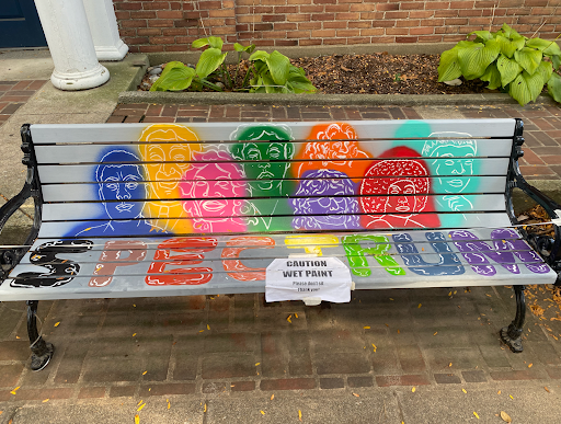 Photo by Megan Smith. The new SPECTRUM bench.