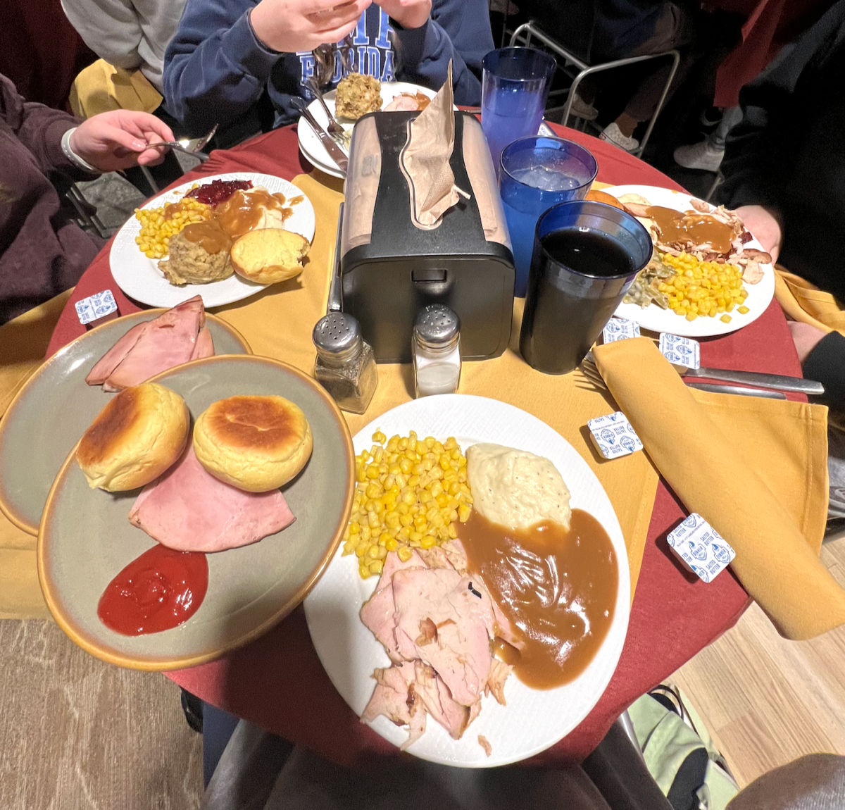 Photo from Rikki Frailey. Pictured: A Moravian Thanksgiving spread. 