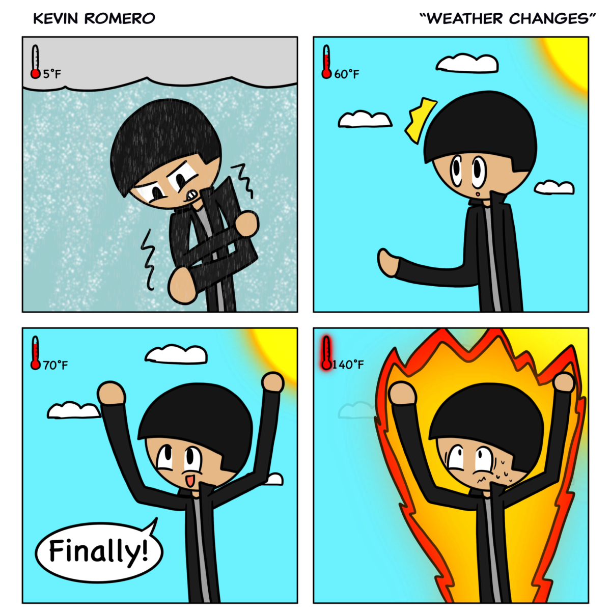 Comic by Kevin Romero.